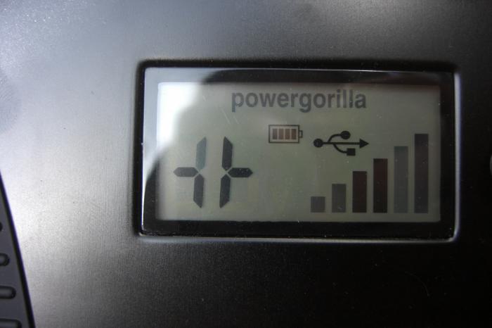 Powergorilla battery display