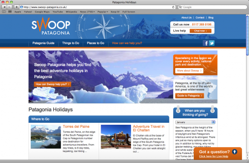 screengrab of swoop reskin version 3