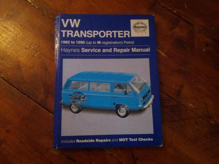 Haynes manual for the VW Transporter