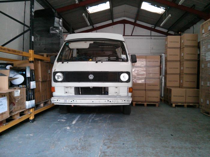 T25 parked in a warehouse