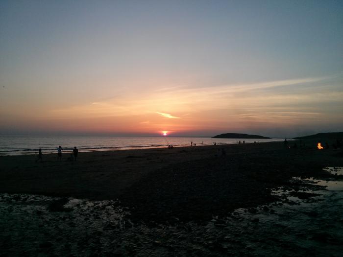 Sunset over the beach