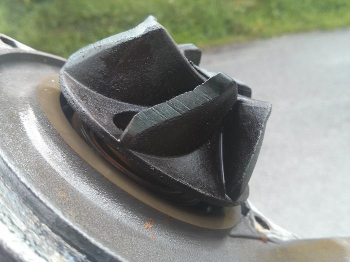 worn waterpump impeller