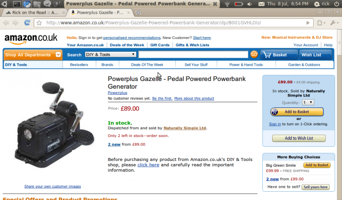 powerplus gazelle