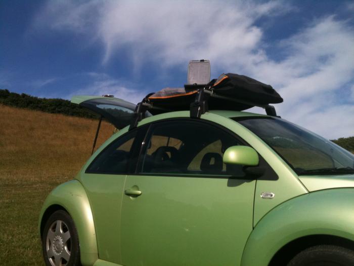 powergorilla on the roof of our bug