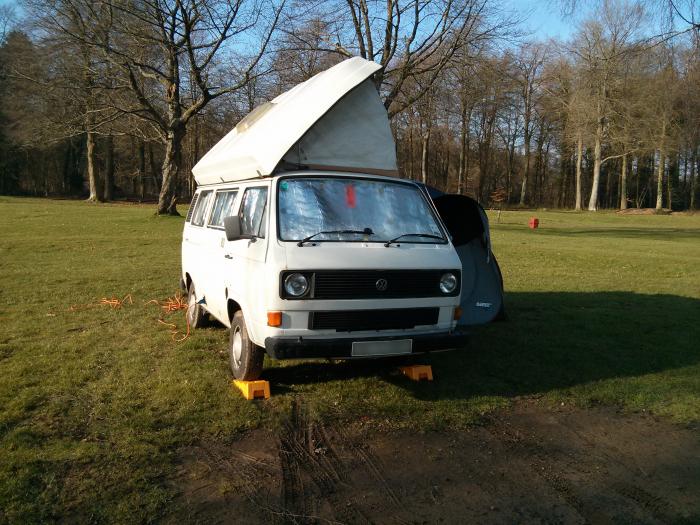 camping at Christchurch campsite in Forest of Dean