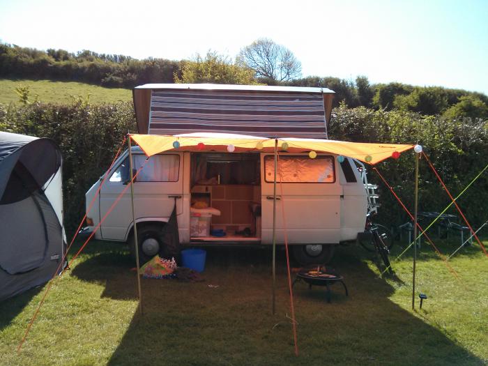 first camping trip in Rocky, our T25 vw campervan