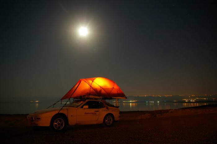 roof tent on a porsche 944