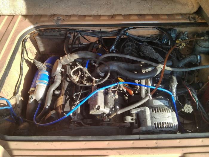 VW 1z tdi engine from a golf mk3 installed in a T25